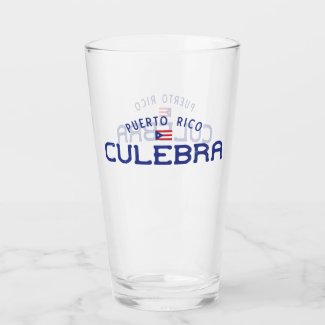 Distressed Culebra Puerto Rico Glass