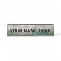 Distressed Customizable Name Plate