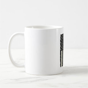 Distressed Daddy American Flag Shirt Design_1 Coffee Mug