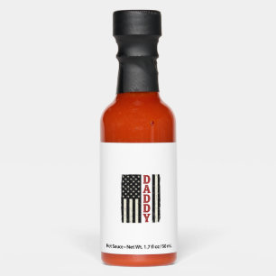Distressed Daddy American Flag Shirt Design_1 Hot Sauces