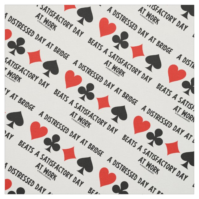 Distressed Day At Bridge Beats Satisfactory Work Fabric (Swatch)