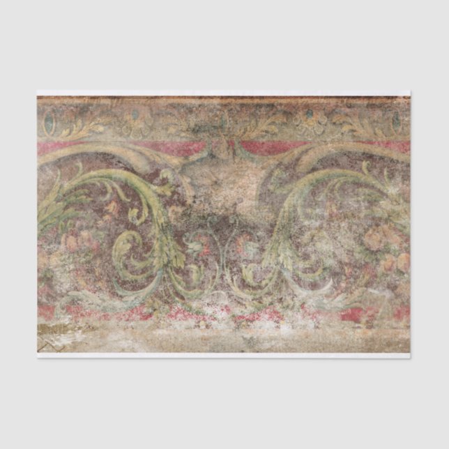 Distressed design panel Tissue Paper (Front)