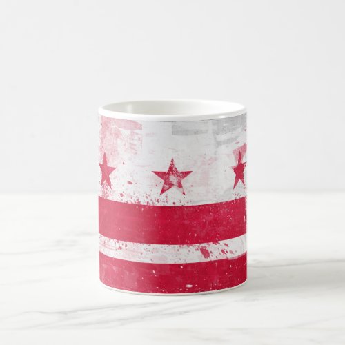 Distressed District of Columbia Flag Coffee Mug