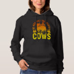 Distressed Do Not Pet The Fluffy Cows Vintage Biso Hoodie