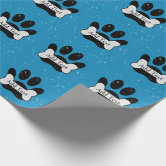 Pet paw print - pink wrapping paper