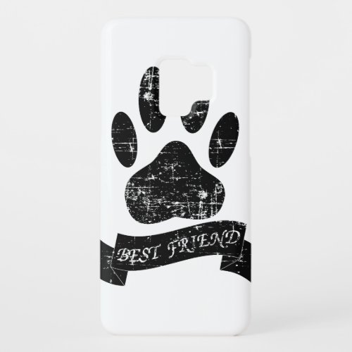 Distressed Dog Paw With Ribbon Case_Mate Samsung Galaxy S9 Case