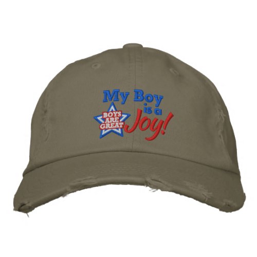 Distressed Embroidered Boy is Hat