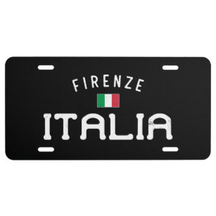 Distressed Firenze Italia (Florence Italy) License Plate