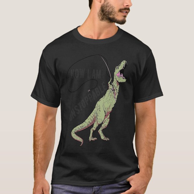 Distressed Fishing Trex  Quote fisherman T-Shirt (Front)