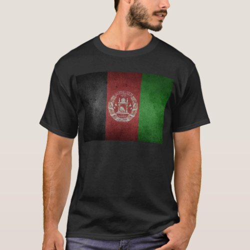 Distressed Flag of Afghanistan T_Shirt