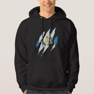 Distressed Flag of Guatemala Citizenship Chapin Gu Hoodie