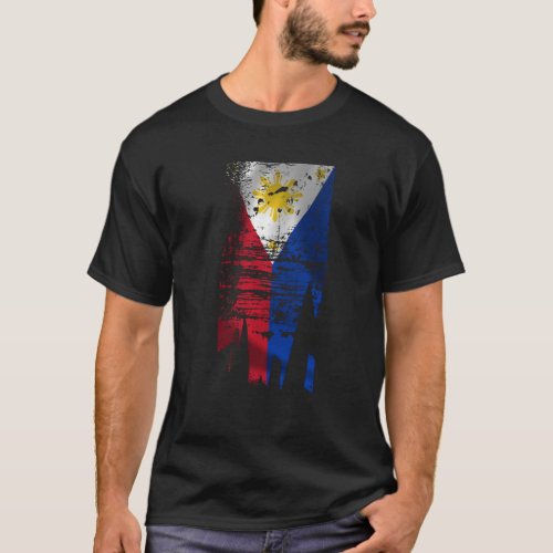 Distressed Flag Of The Phillipines T_Shirt