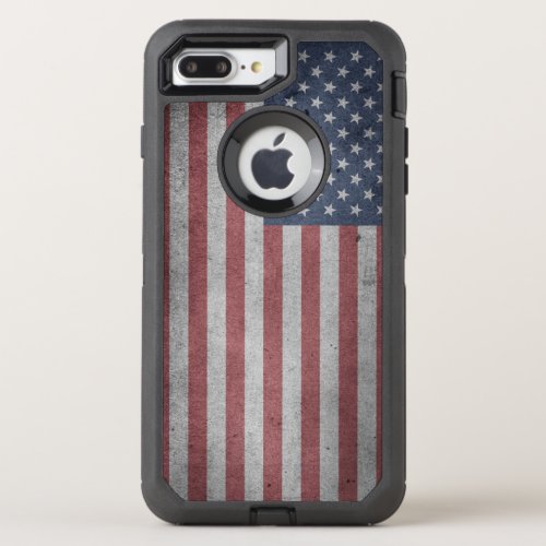 Distressed Flag of the United States OtterBox Defender iPhone 8 Plus7 Plus Case