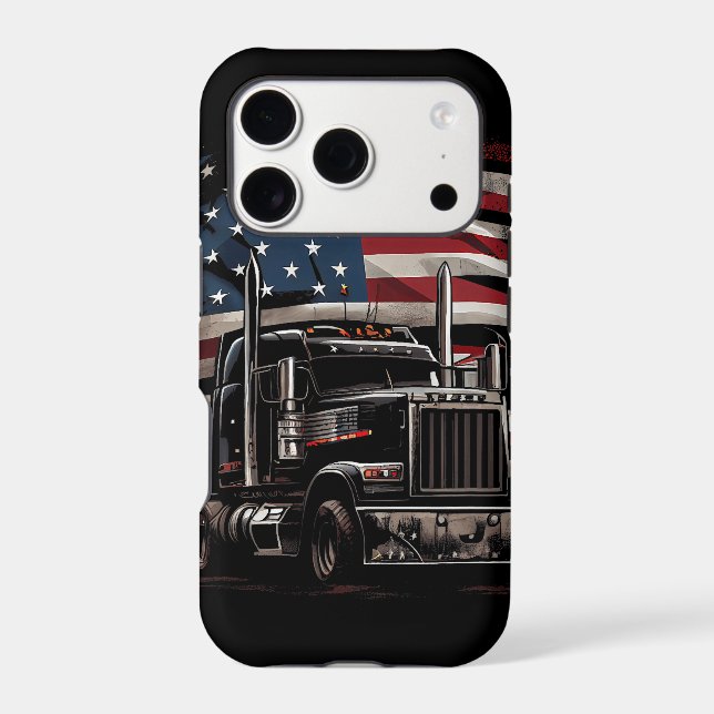 Distressed Flag Rig – Horizontal Edition iPhone Case (Back)