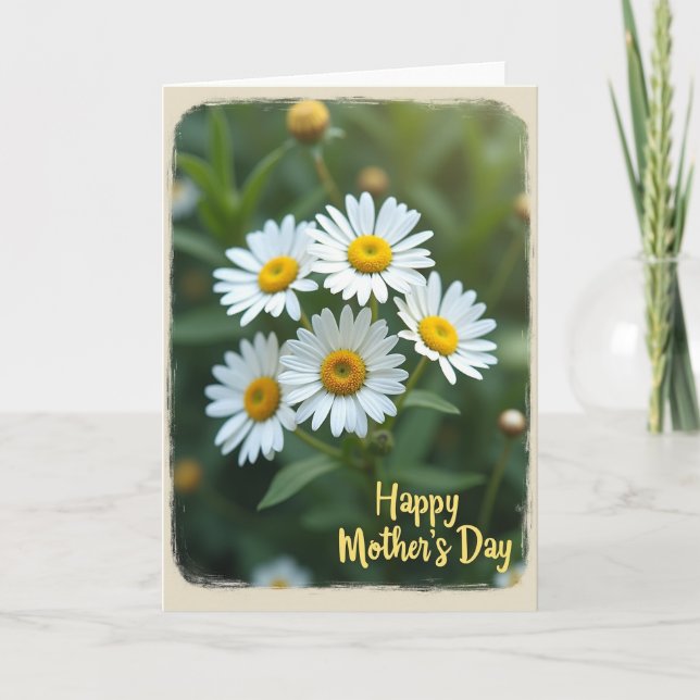 Distressed Floral Pattern Card (Front)