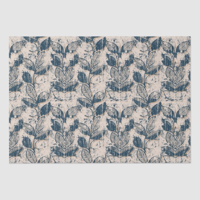 Distressed Floral Pattern  Tissue Paper (Front)