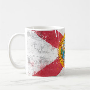 Distressed Florida Flag Coffee Mug