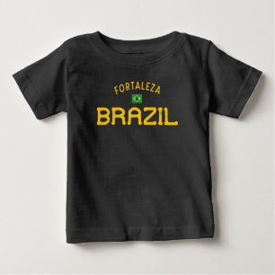 Distressed Fortaleza Brazil Baby T-Shirt