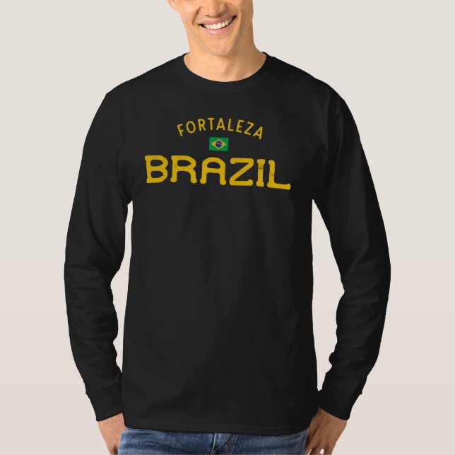 Distressed Fortaleza Brazil T-Shirt (Front)