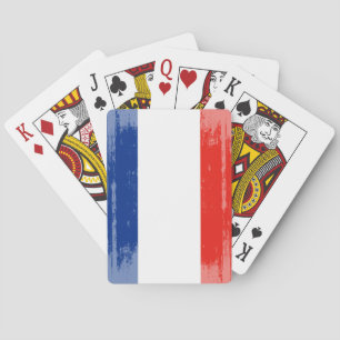 DISTRESSED FRANCE FLAG .png Poker Cards