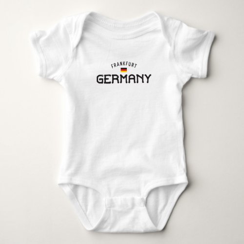 Distressed Frankfurt Germany Baby Bodysuit
