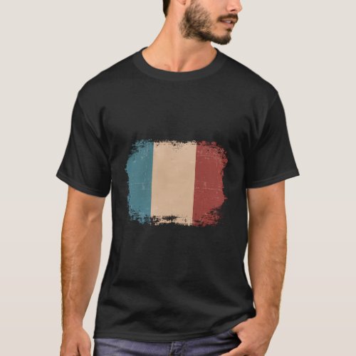 Distressed French Flag France T_Shirt