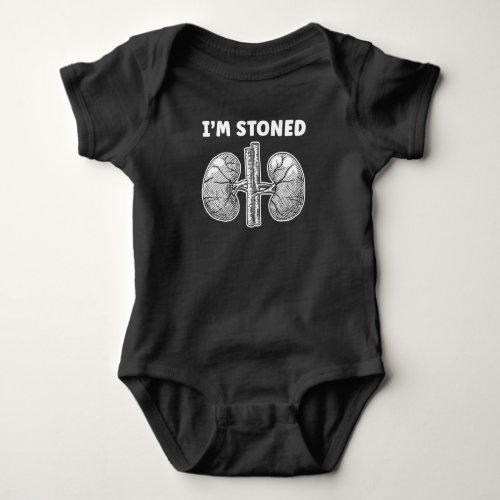 Distressed Funny Kidney Stone Surgery Baby Bodysuit