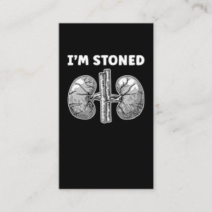 Distressed Funny Kidney Stone Surgery Business Card