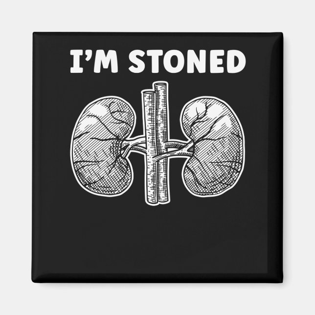 Distressed Funny Kidney Stone Surgery Magnet (Front)