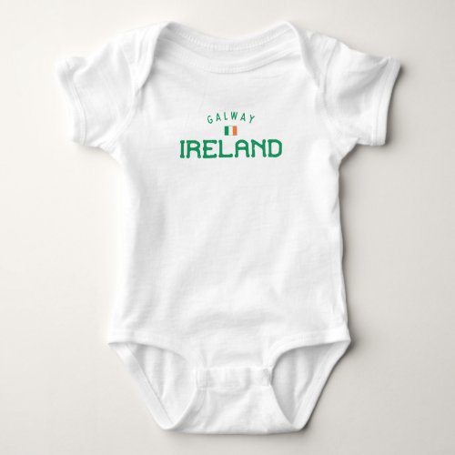 Distressed Galway Ireland Baby Bodysuit