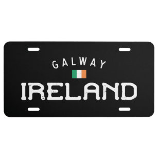 Distressed Galway Ireland License Plate