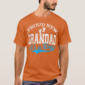 Distressed Gender Reveal Proud New Grandad It's A  T-Shirt