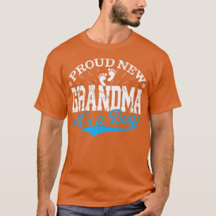 Distressed Gender Reveal Proud New Grandma It's A T-Shirt