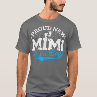 Distressed Gender Reveal Proud New Mimi It's A Boy T-Shirt