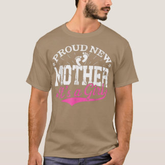 Distressed Gender Reveal Proud New Mother It's A G T-Shirt