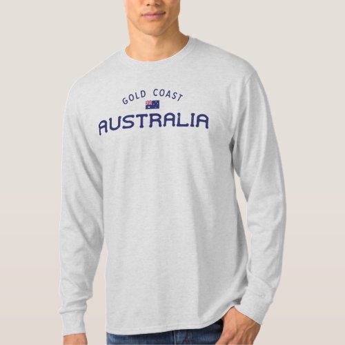 Distressed Gold Coast Australia T_Shirt