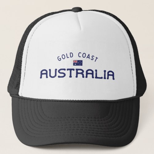 Distressed Gold Coast Australia Trucker Hat