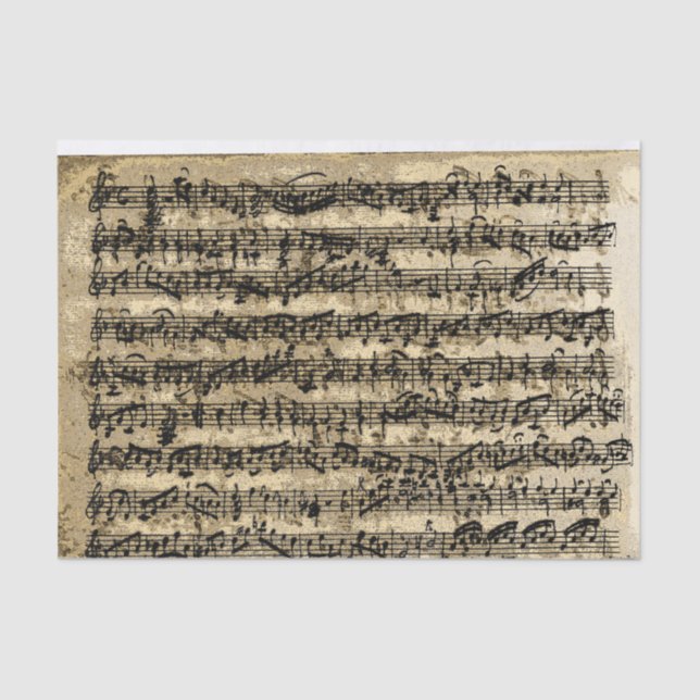 Distressed Gold Sheet Music Vintage (Front)