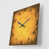 Distressed Gold Wall Clock | Zazzle