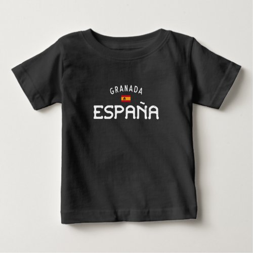 Distressed Grananda Spain Espaa Baby T_Shirt