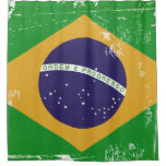 Distressed Grunge Brazil Flag Bandeira Do Brasil Shower Curtain at Zazzle