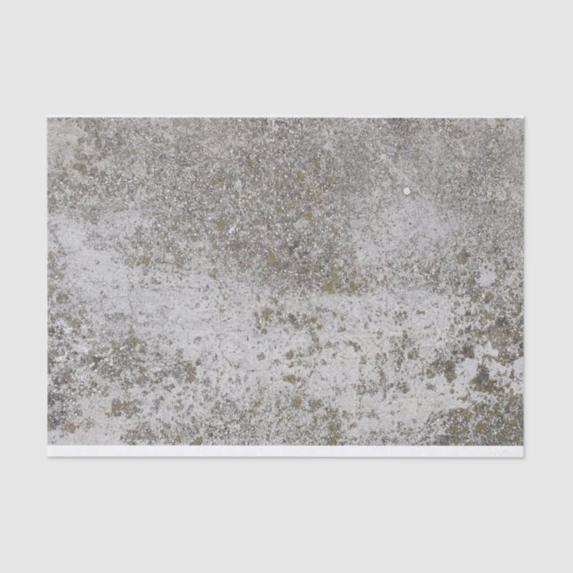 Distressed Grunge Concrete Weathered Texture DIY T Tissue Paper (Front)