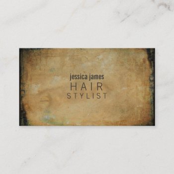 Distressed Grunge Hair Stylist Appointment Cards by Pip_Gerard at Zazzle
