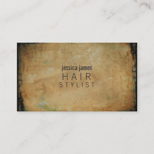 Customizable Distressed Grunge Hair Stylist Appointment Cards Business Card