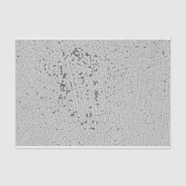 Distressed Grunge Light Grey Paint Loft DIY Decor Tissue Paper (Front)