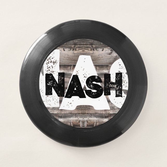 distressed grunge NASHVILLE lettering | Wham-O Frisbee (Front)