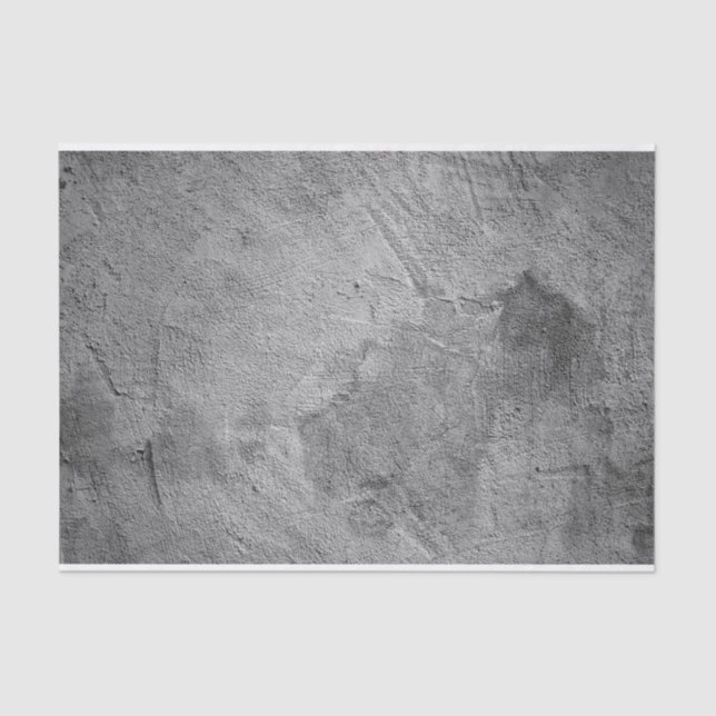 Distressed Grunge Scratched Weathered Grey Urban Tissue Paper (Front)