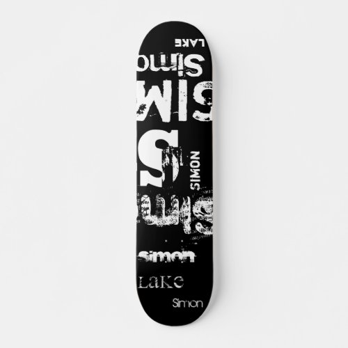 Distressed Grunge Urban Typography Word Cloud Skat Skateboard