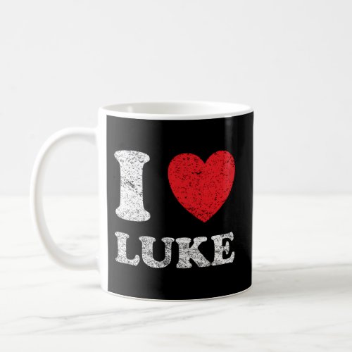 Distressed Grunge Worn Out Style I Love Luke Coffee Mug