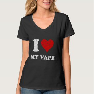Distressed Grunge Worn Out Style I Love My Vape T-Shirt